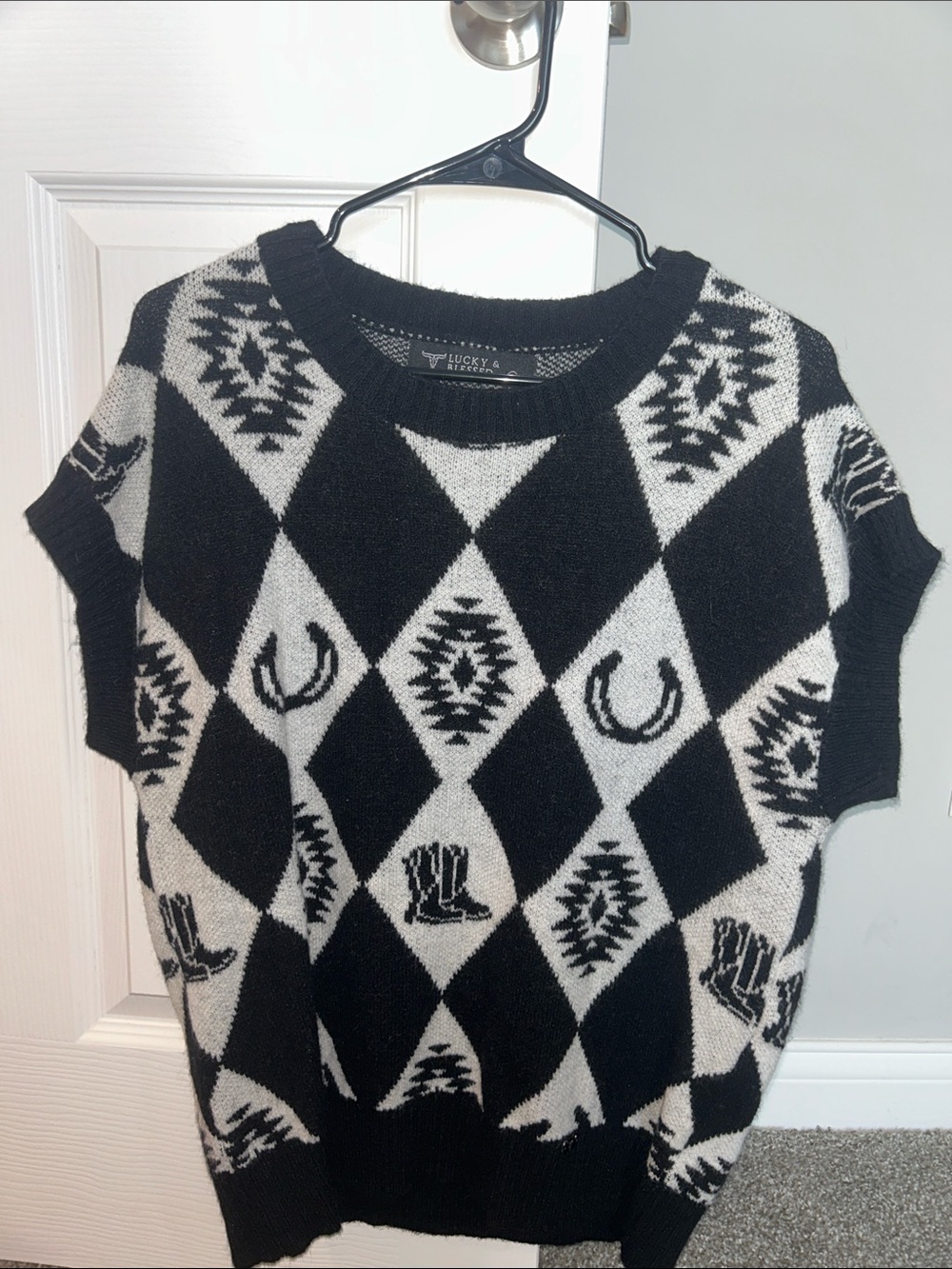 Lucky & Blessed Short Sleeve Sweater